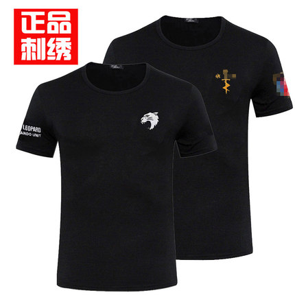 特种兵短袖T恤男 夏季体能训练服刺绣作战体恤军迷半袖战术衣服夏