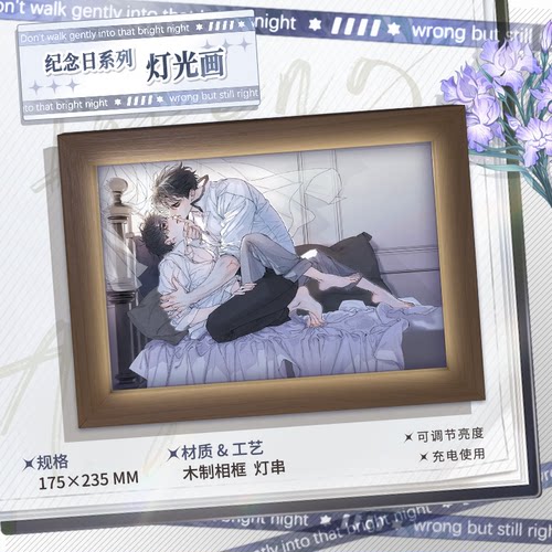 快看小蘑菇周边纪念日灯光画