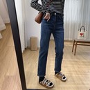 子高腰窄版 女秋冬裤 烟管裤 冬季 显瘦神裤 靴裤 加厚加绒直筒牛仔裤