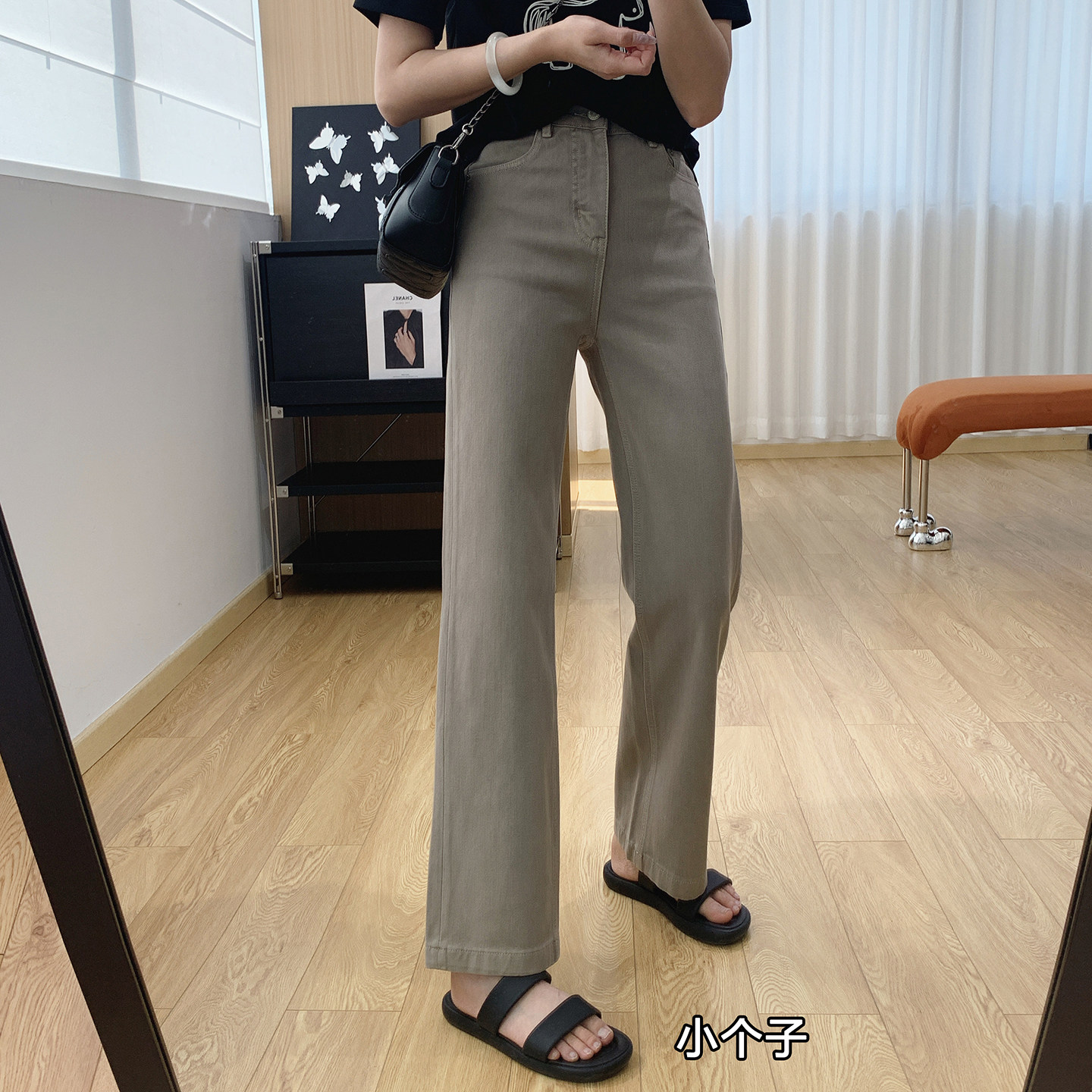 窄窄裤！巨显瘦四面弹高腰直筒牛仔裤女春夏裤子长裤窄版阔腿裤