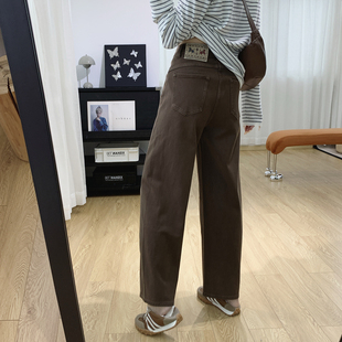 冬 子小个子镰刀裤 四面弹高腰显瘦加绒弯刀牛仔裤 女秋冬梨型身材裤