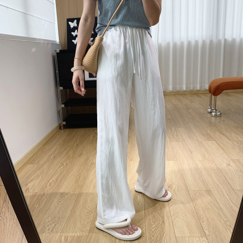 会呼吸的裤子！天丝亚麻休闲裤女