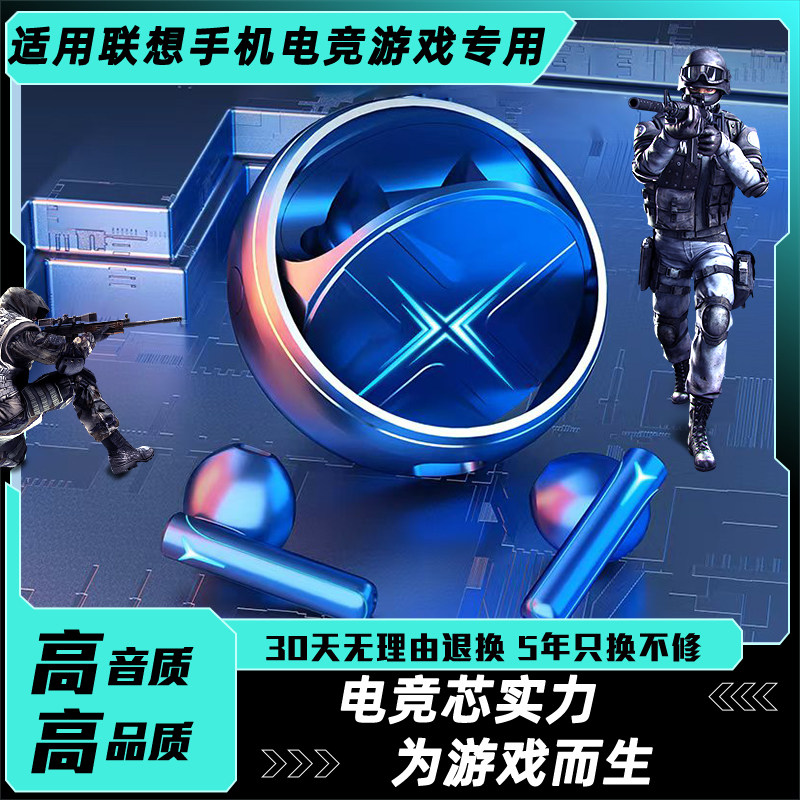适用联想拯救者手机电竞游戏专用2025新款无感零延迟无线蓝牙耳机