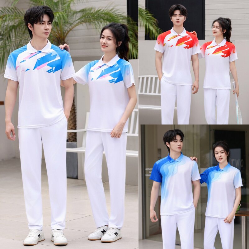 夏季中国队运动套装男女短袖运动会服装体育生训练服广场舞服装