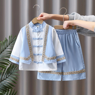 儿童汉服春秋2026新款男童中国风古装女童新中式洋气裙子日常套装