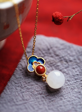 925纯银古法金和田玉女送礼镶金