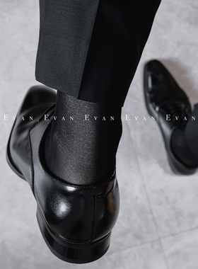 西装镜面丝袜男士油光正装袜2024新款绅士商务亮面薄款日系袜子