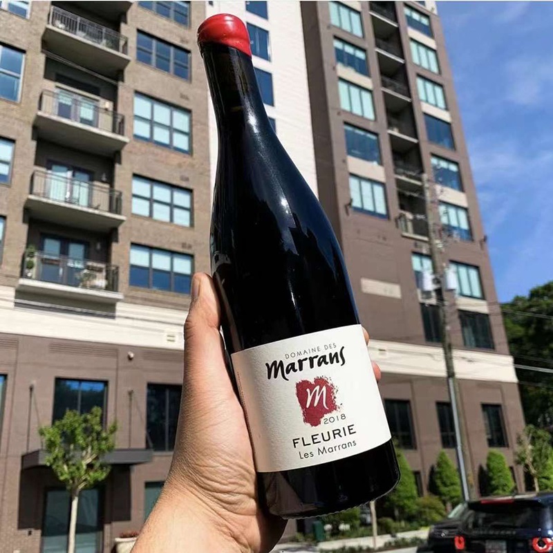 RP91 法国薄若莱Des Marrans Fleurie干红葡萄酒 佳美 AllinWine