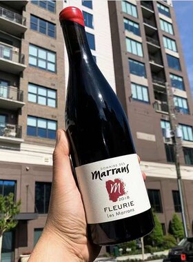 RP91 法国薄若莱Des Marrans Fleurie干红葡萄酒 佳美 AllinWine