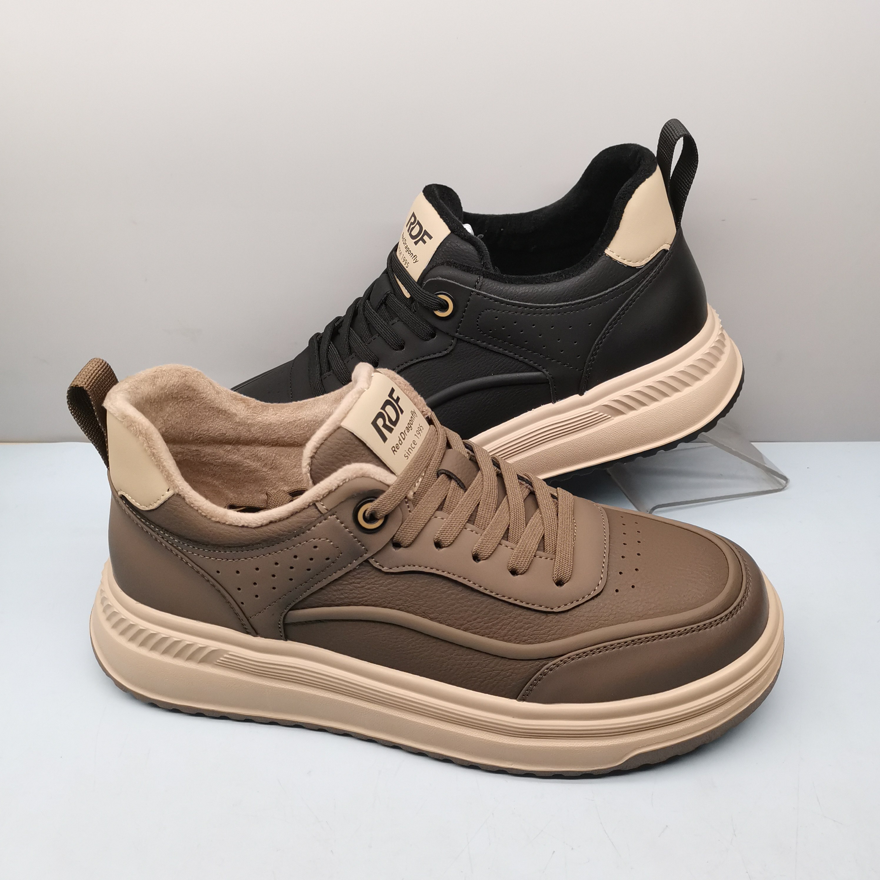 红蜻蜓工装板鞋男秋冬新款DD61850051H时尚真皮男棉鞋DD61850052H,流行男鞋,棉鞋,淘宝优惠券,粉丝福利购,淘宝优惠卷