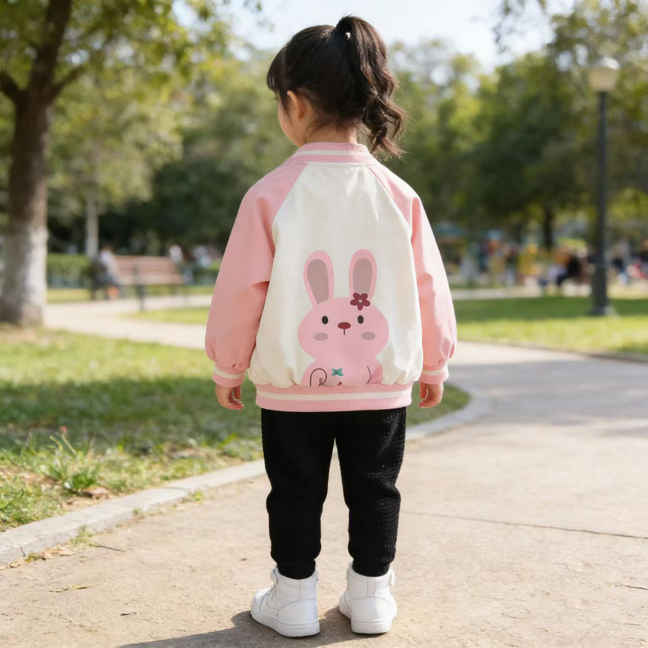 女宝春秋洋气棒球服外套