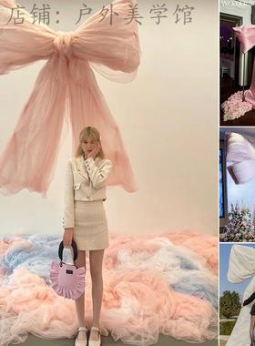 巨型立体蝴蝶结网红装饰摆件打卡