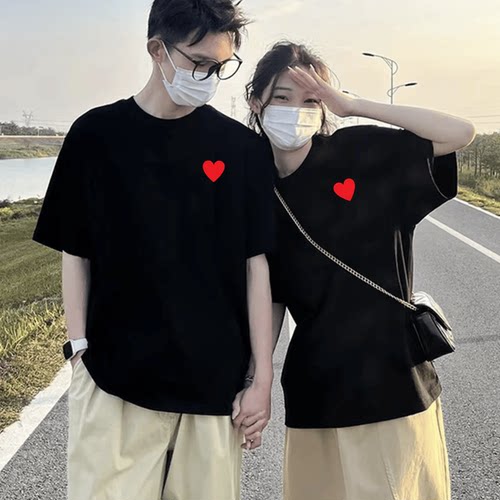 roora短袖度假情侣装上衣大码
