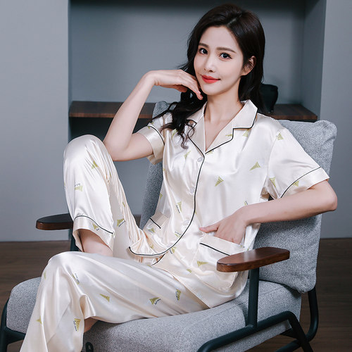 褐瞳女丝绸舒适柔软可外穿