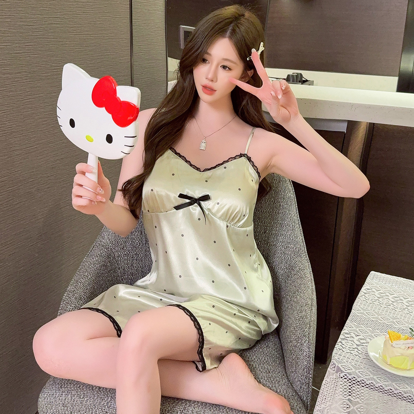 性感女士睡衣夏季吊带背心短裤