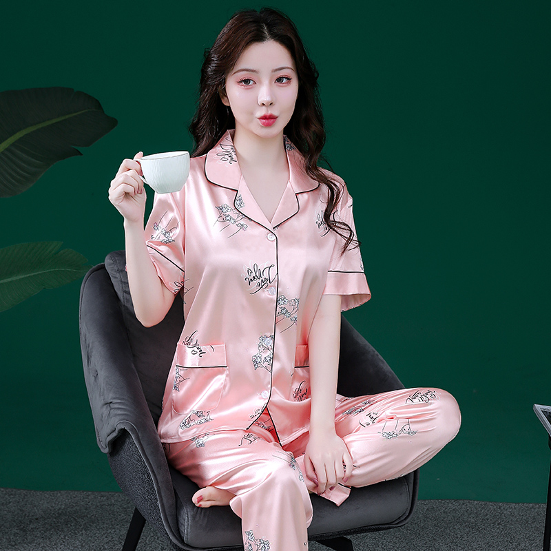 短袖薄款丝绸可外穿春夏季两件套