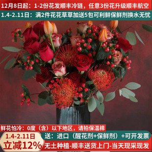 进口南非鲜花帝王公主班克木佛塔木百合云南鲜花基地直发真花新鲜