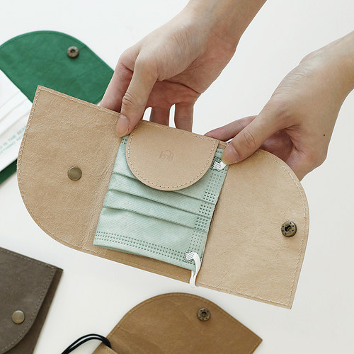 牛皮纸口罩收纳袋便携口罩夹