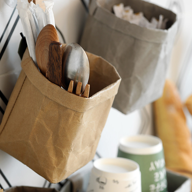 北欧风格可水洗牛皮纸袋 果蔬收纳袋拍照道具ins风防水撕不烂花盆,收纳整理,其他收纳袋,淘宝优惠券,粉丝福利购,淘宝优惠卷