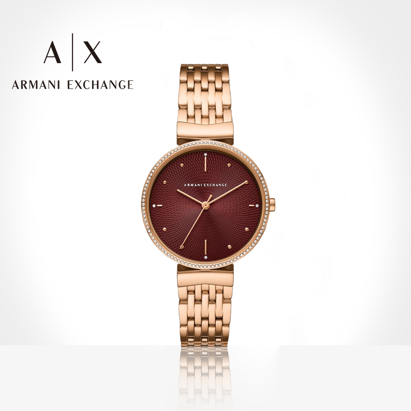 Armani阿玛尼正品女士手表钢带简约女士腕表AX5912