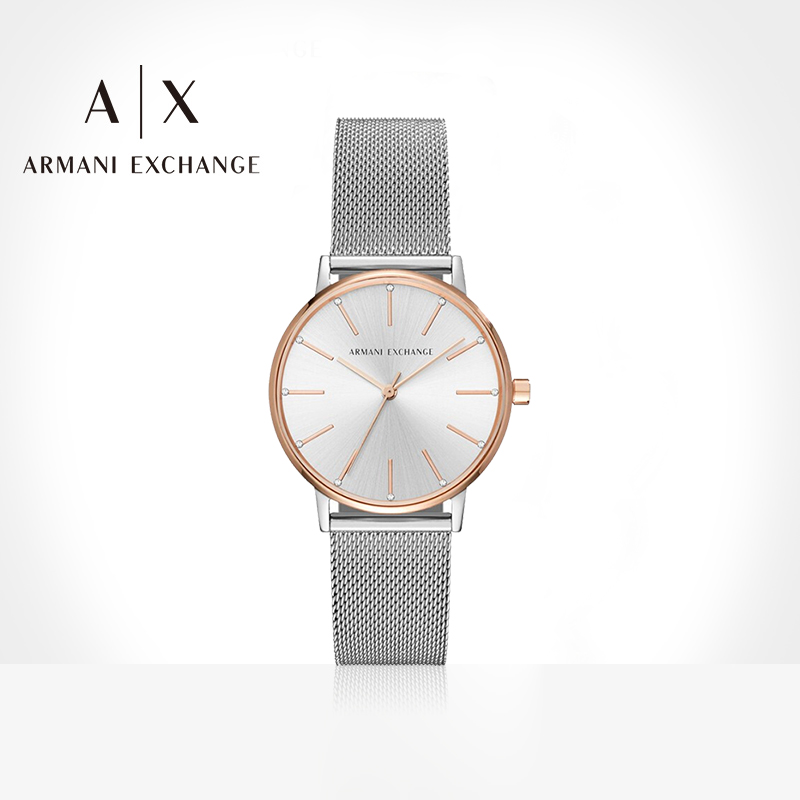 Armani阿玛尼经典女士石英手表简约时尚名牌正品腕表AX5537