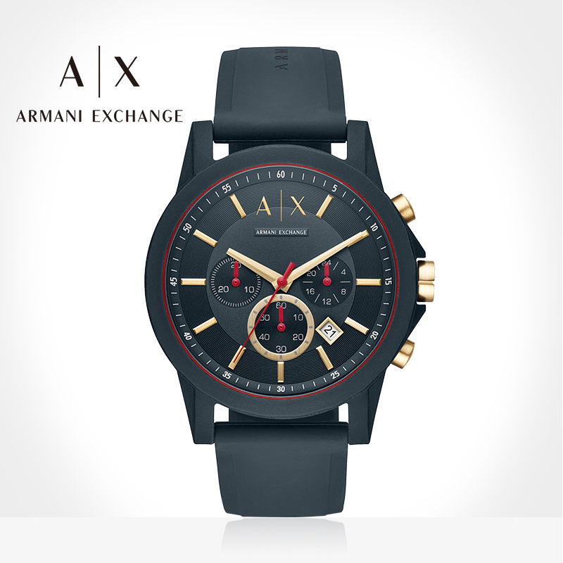 Armani Exchange 阿玛尼正品多功能男士休闲运动石英手表AX1335