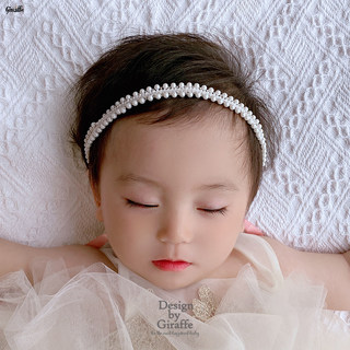 儿童珍珠发带婴儿发箍女宝宝可爱头饰女童公主可调节发饰女童头花
