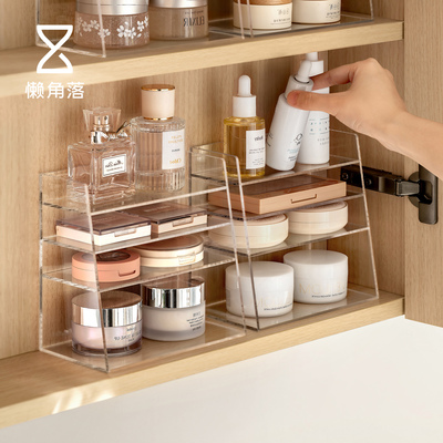 懒角落镜柜内收纳盒多层可放
