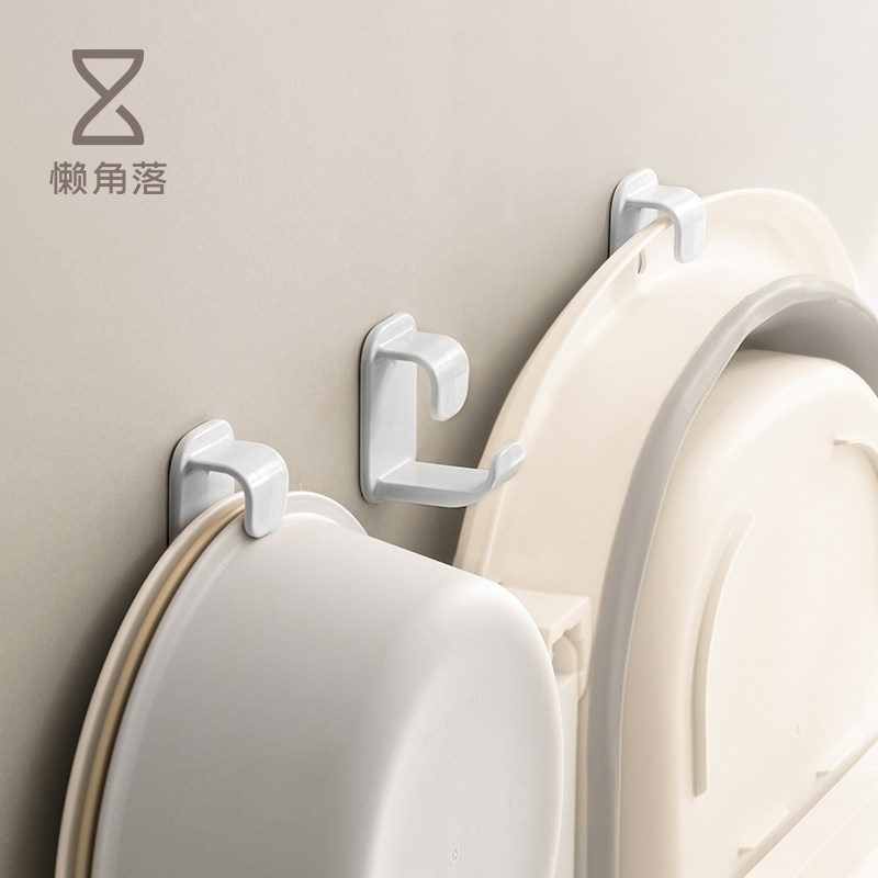懒角落脸盆挂钩免打孔卫生间盆架子浴室洗澡盆浴盆收纳挂架置物架,家庭/个人清洁工具,浴室角架/置物架,淘宝优惠券,粉丝福利购,淘宝优惠卷