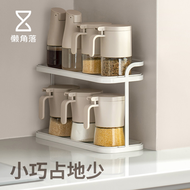 懒角落窄型调料架小户型厨房专用图片