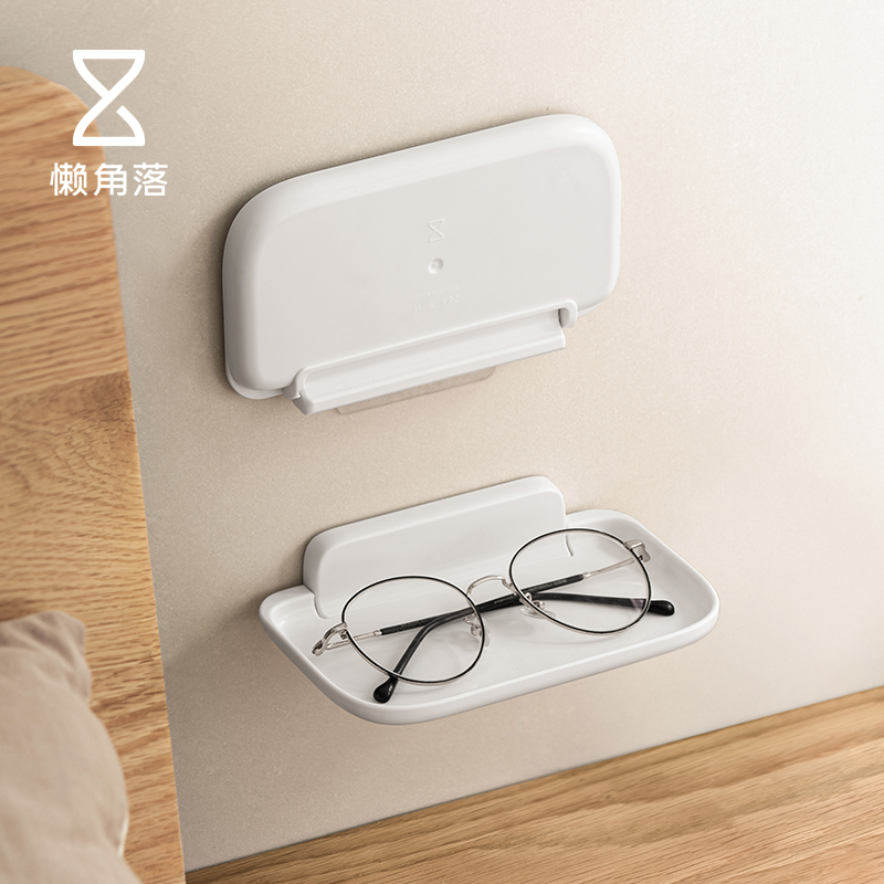 懒角落床头置物架小型免打孔