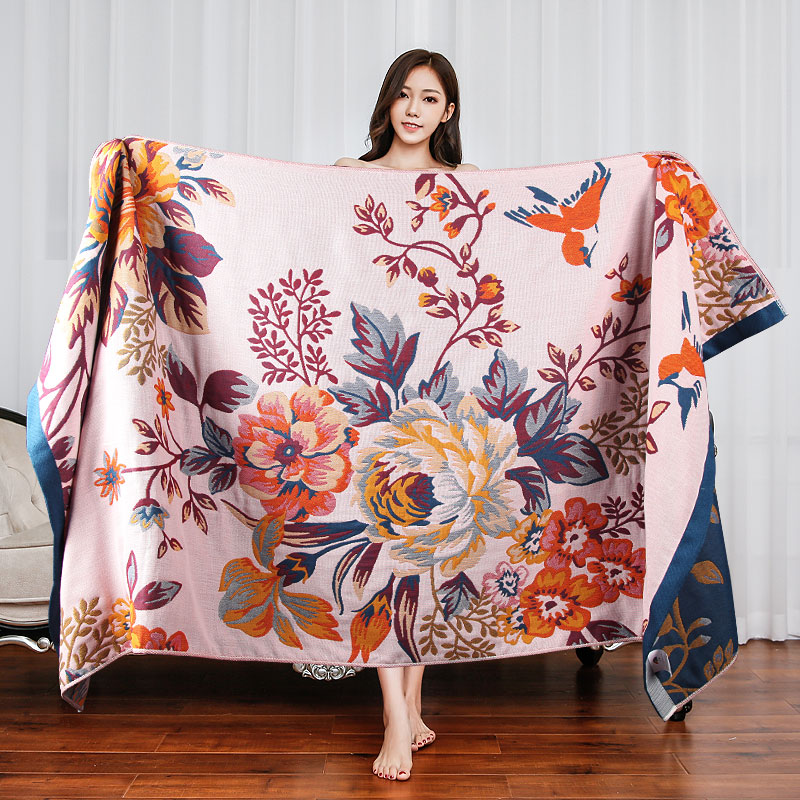 纱布浴巾家用纯棉吸水速干儿童大人卡通可爱洗澡巾女2025新款全棉