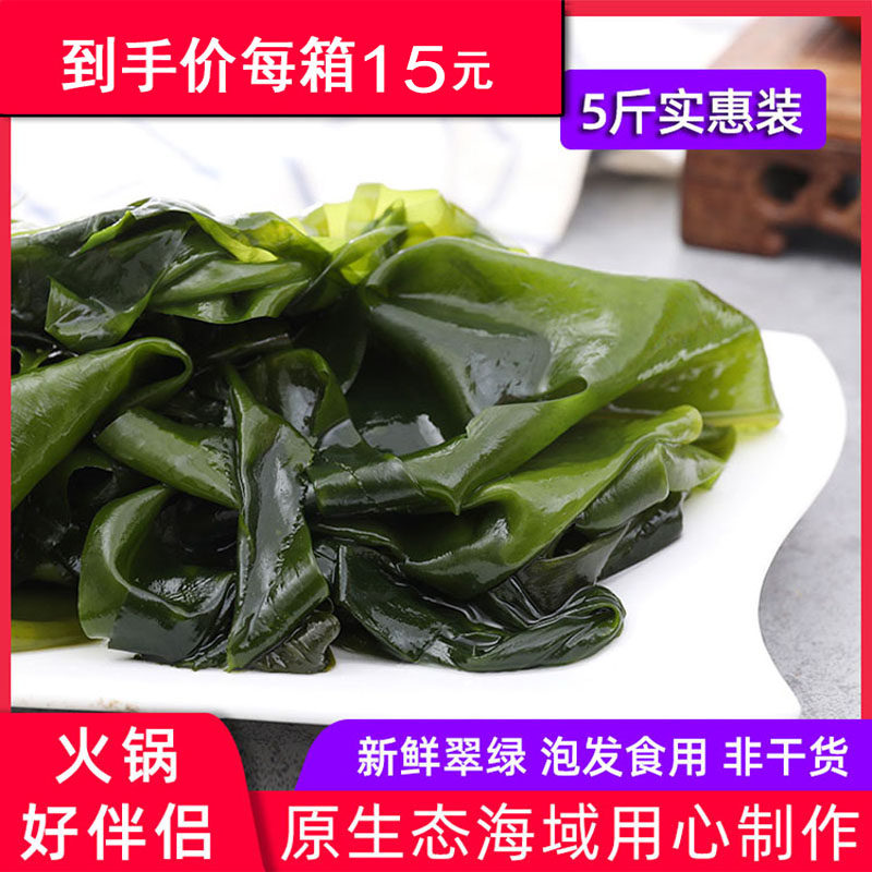 盐渍裙带菜海草干货非特级裙带无沙免洗海带嫩苗整箱下酒菜海藻菜_虎窝淘