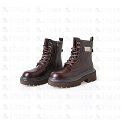 【玉米专享】王力红家定制  ZY8805  新款Y定制休闲马丁靴Y15