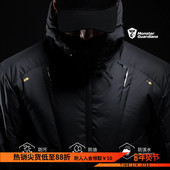 Monster Guardians男子秋冬三防户外轻薄休闲连帽运动羽绒服短款