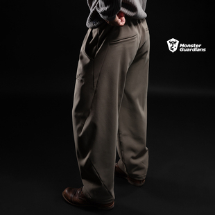 运动休闲保暖长裤 Monster Guardians勇士系列男子秋冬加绒弯刀裤