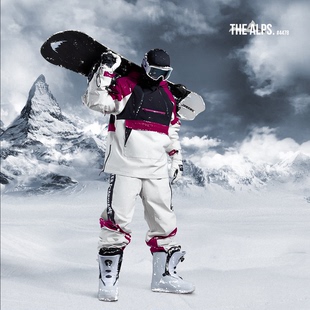 Monster Guardians秋冬户外情侣冲锋衣宽松防风防水运动滑雪服