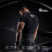 Monster 训练健身紧身衣 Guardians男子春夏防滑吸湿速干运动短袖