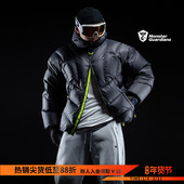 Monster Guardians羽绒服男冬季 白鸭绒连帽加厚保暖棉服防寒外套