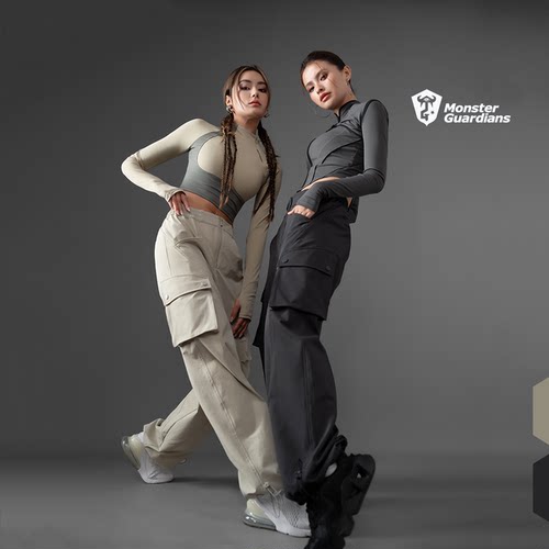 MSGD女子宽松休闲运动工装裤