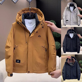 爆款 大口袋宽松男夹克 设计感潮流连帽羽绒服加厚保暖工装 冬季 新品