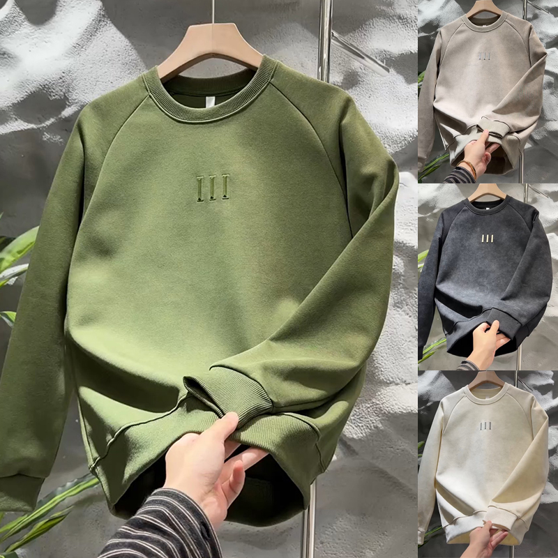 高级感韩版休闲圆领卫衣秋冬体恤