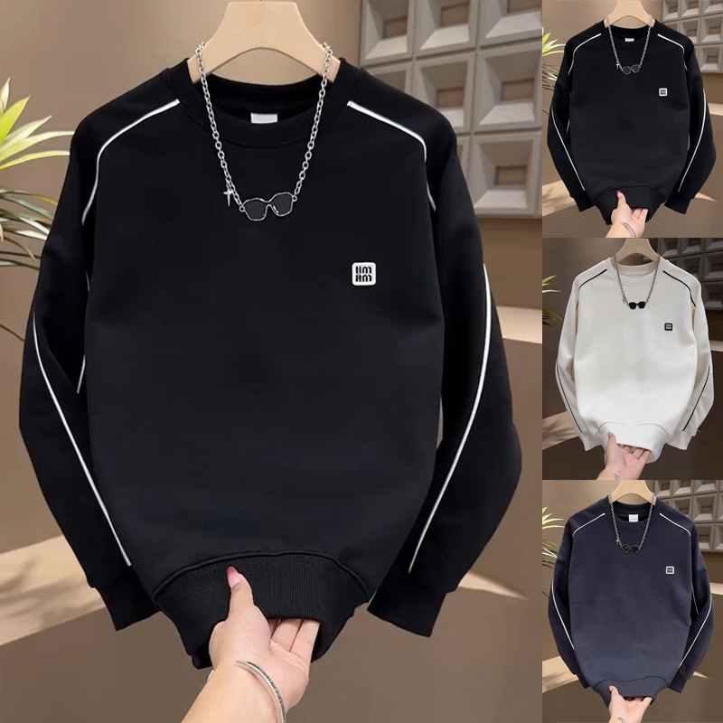 休闲上衣潮牌圆领打底体恤卫衣