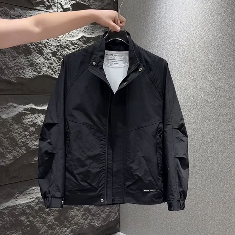 男士春秋新款立领夹克2025