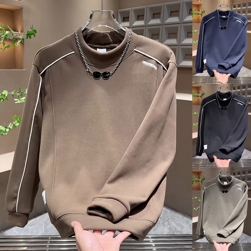 简约运动风气质圆领云朵绒卫衣