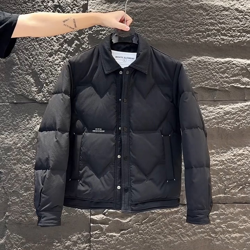 韩版潮流简约风百搭休闲羽绒服