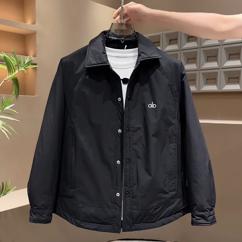 百搭纽扣棉服男装潮流高端外套