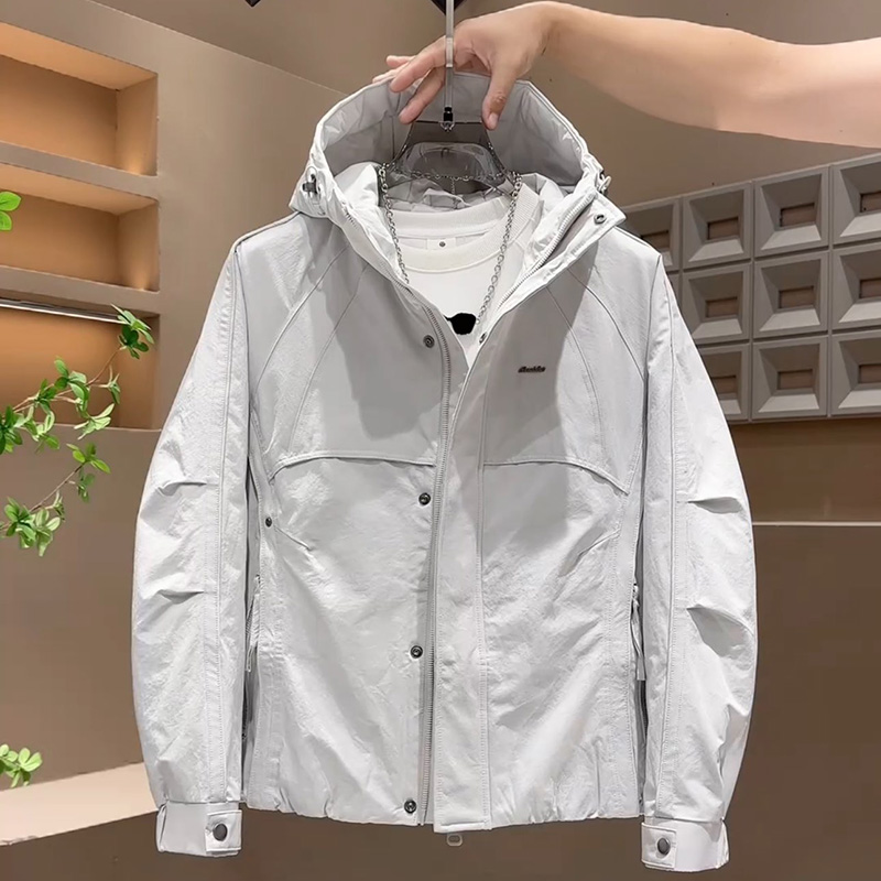 时尚连帽夹克男加厚保暖外套