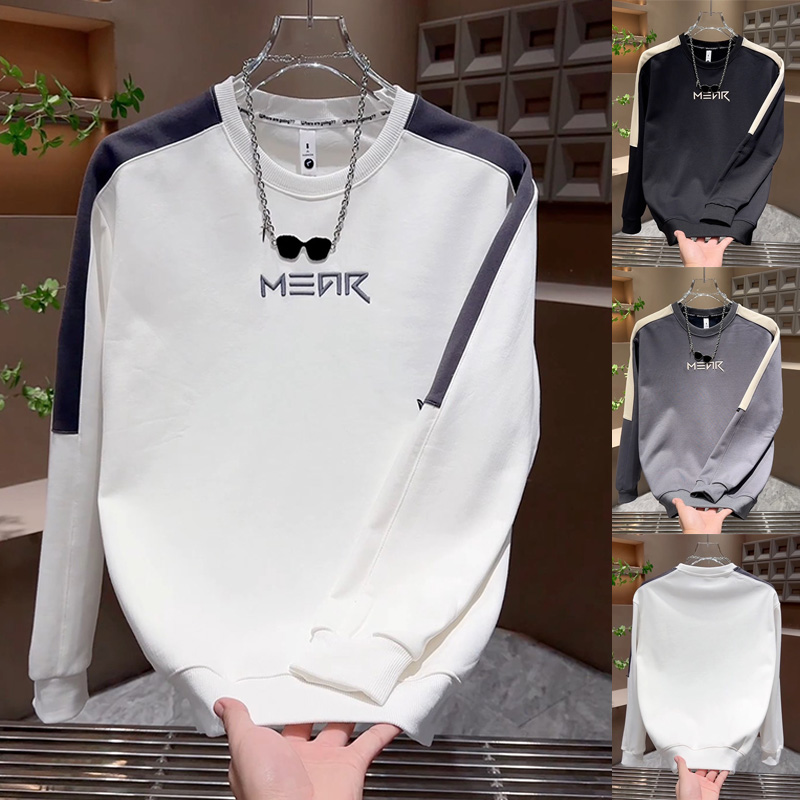 韩版潮流加绒字母印花卫衣2025