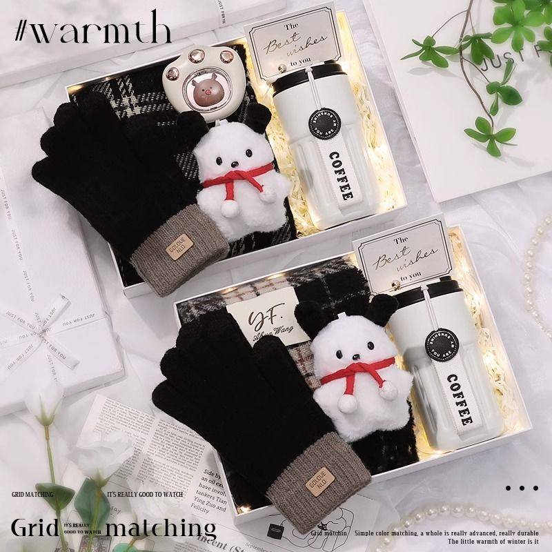 冬季围巾生日礼物男送男生朋友男友跨新年礼物有意义实用保暖礼盒